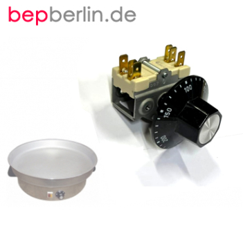 Vorsatzschalter und Knebel für die Heißepfanne